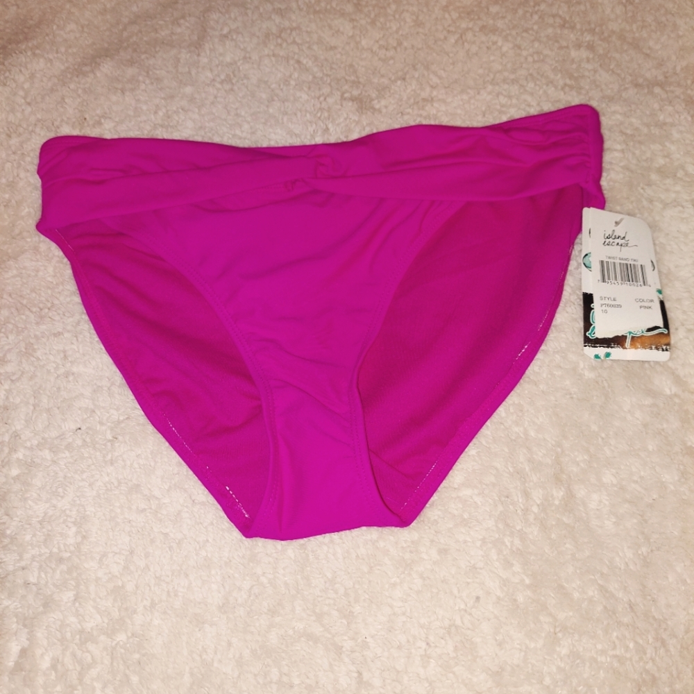 NWT Hot Pink bikini bottoms only, size 10